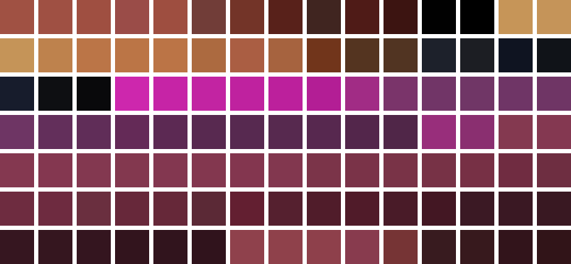 All 105 colors of Argonaut #9862